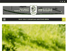 Tablet Screenshot of opendiscgolf.com